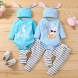 Easter Long Sleeve Clothes Sets for Infant Boys and Girls