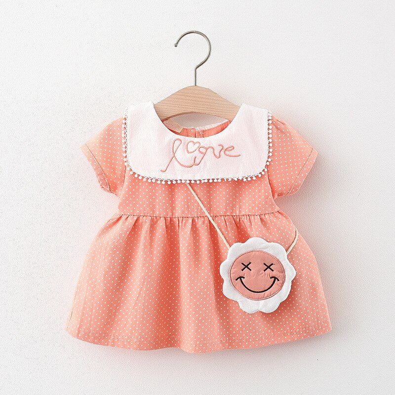 Adorable Polka Dot Baby Girl Party Dress Set for Summer