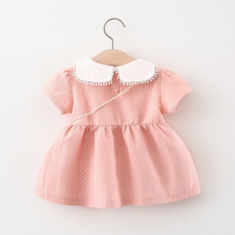 Adorable Polka Dot Baby Girl Party Dress Set for Summer