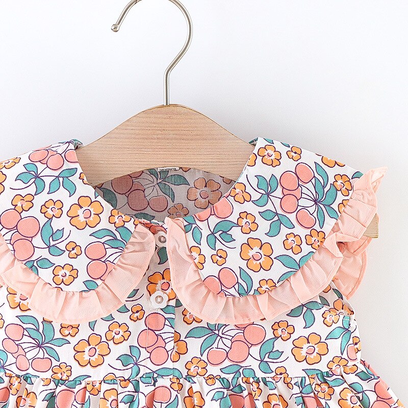 Sweet Toddler Girls Sleeveless Floral Dresses