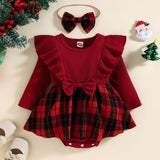 Adorable 3-18M Baby Girls' Dress Set with Bodysuit, Romper, and Skirt for a Fashionable Look