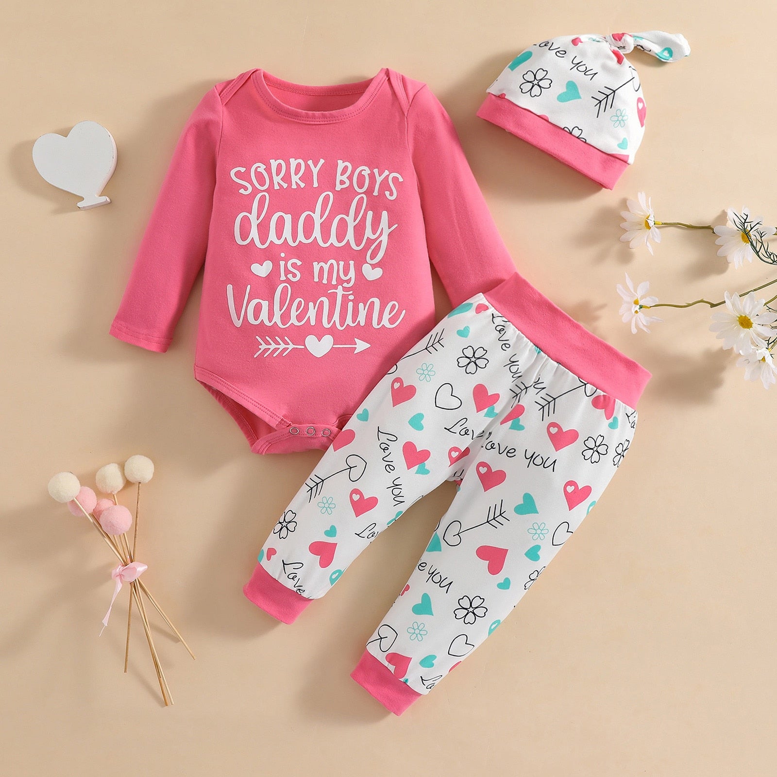Adorable Valentine's Day Outfits for Newborn Baby Girls
