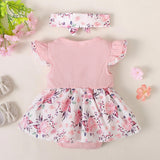 Cute and Comfy Romper Dress Set for Baby Girls - Perfect for Summer