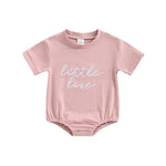 Baby Romper with Embroidered Letters - Babbez