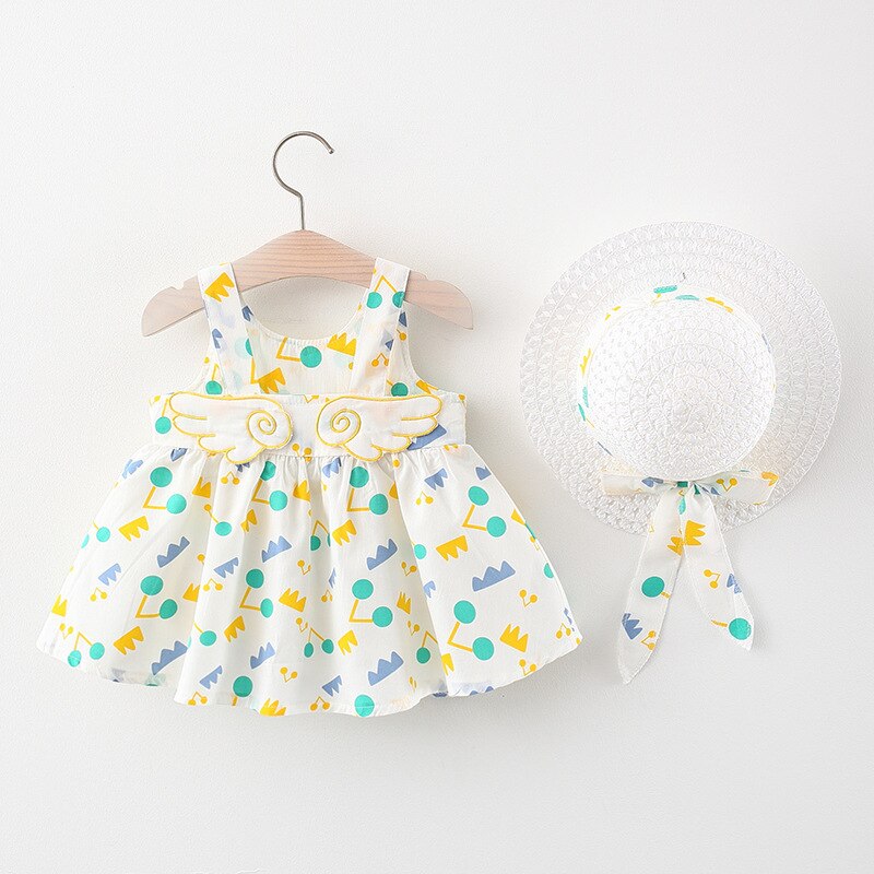 Summer Sweet Wings Party Dresses for Baby Girls