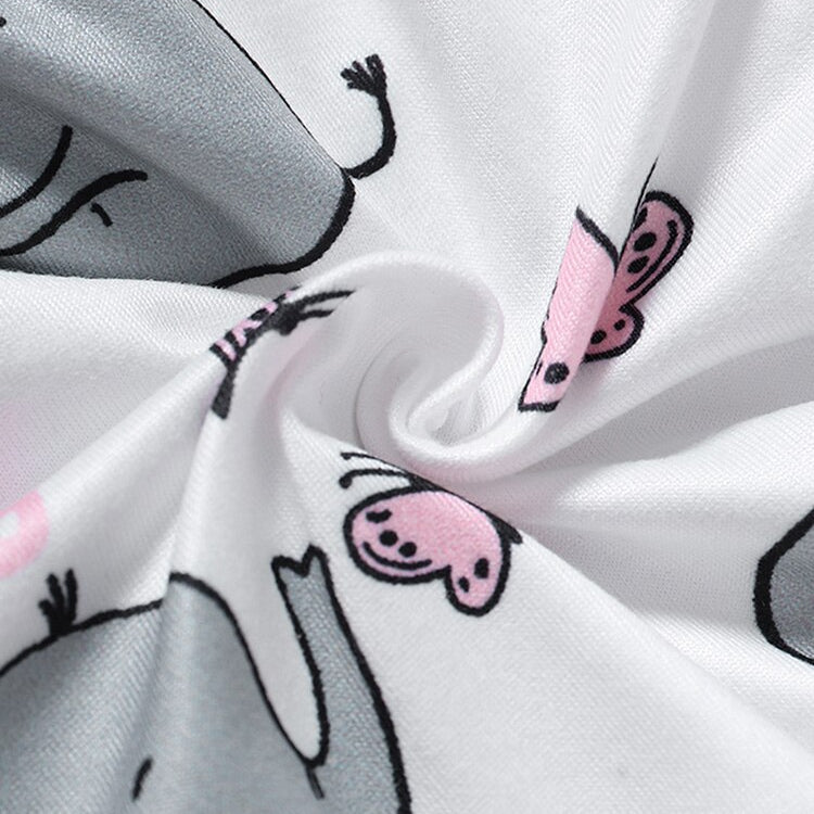 Adorable Butterfly and Elephant Printed Rompers for Baby Girls