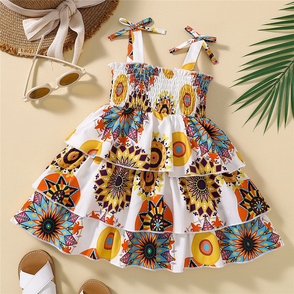 Girls Bohemian Slip Dress for Summer