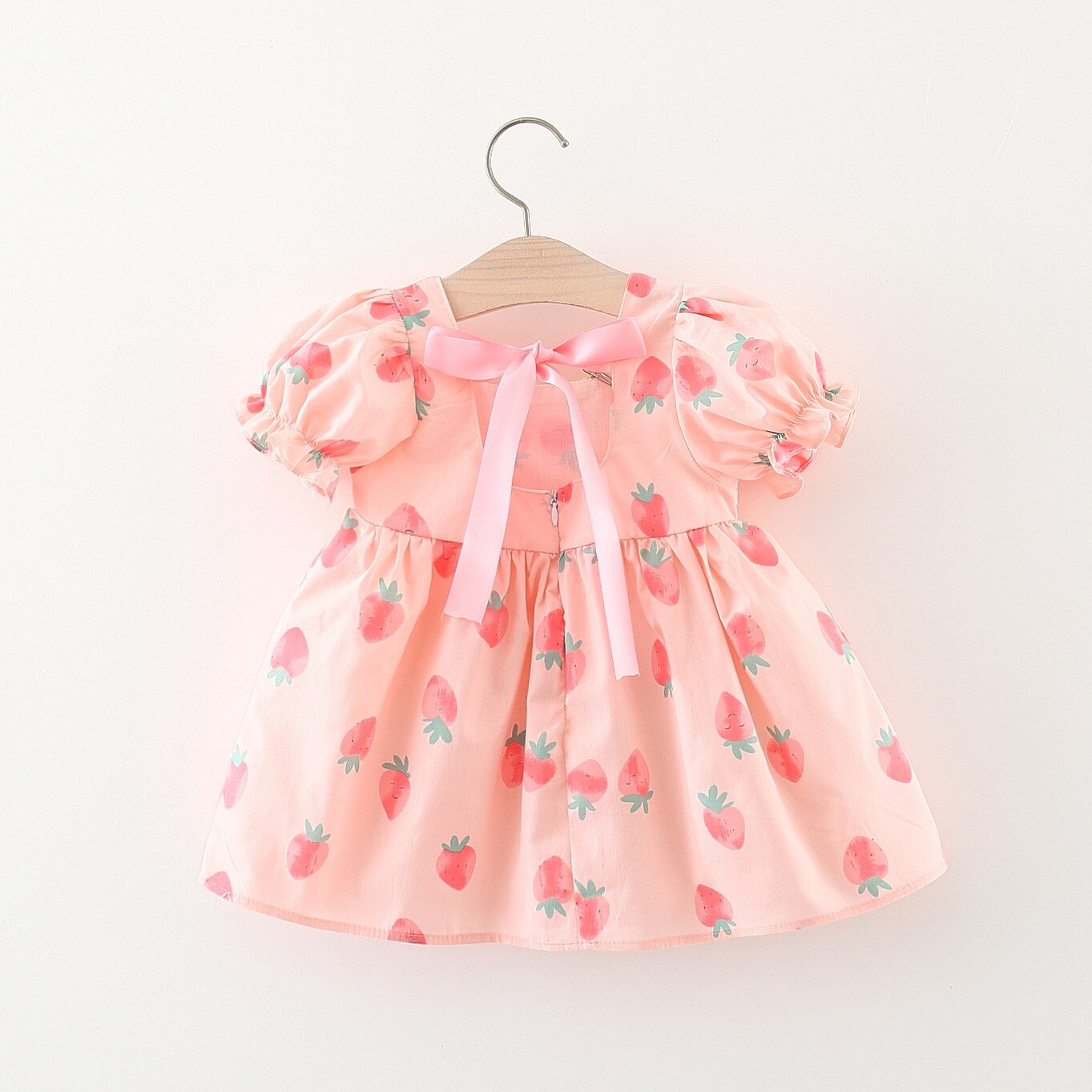 Sweet Strawberry Baby Girl Dress for Summer