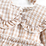 Adorable Plaid Baby Rompers for Your Little One's Special Occasions | Newborn Girls Clothing 2Pcs Set | Perfect for Kids Toddler Costume and Autumn Infant Outwear