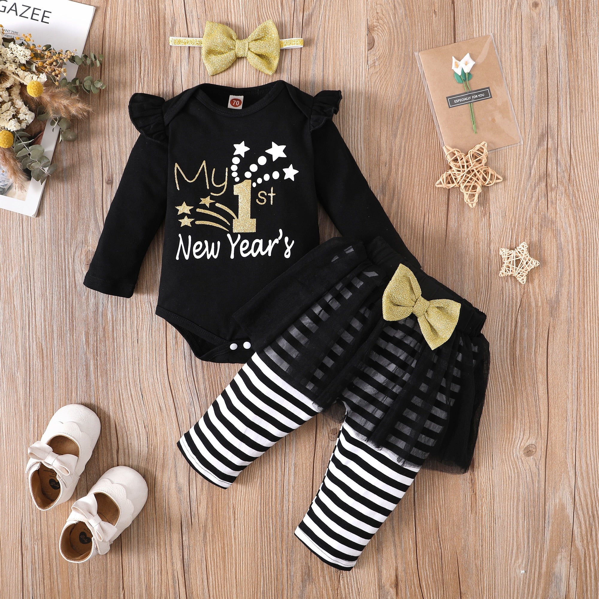 Adorable Newborn Baby Girl 3PCS Clothes Set for Spring and Autumn