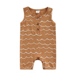 Newborn Baby Romper with Printed Pattern - Babbez