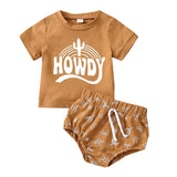 Adorable Cactus Print Summer Outfit for Baby Boys