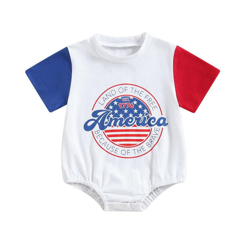 Celebrate Independence Day with this Newborn Baby Romper