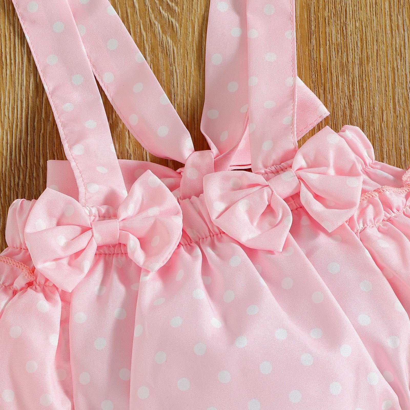 Adorable Newborn Baby Girls Clothes Set with Ruffles, Bowknots and Polka Dots for a Cute Look