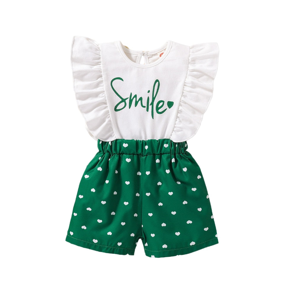 Adorable Heart Print Rompers for Baby Girls