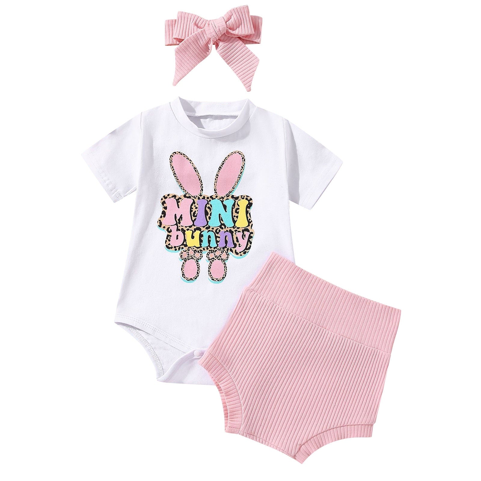Easter Day Infant Newborn Baby Girls Short Sleeve Clothes Sets