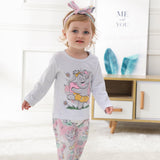 Adorable Animal Print Newborn Baby Girl Clothes Set