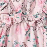 Adorable Newborn Baby Girls Easter Outfits - Ruffle Fly Sleeve Rabbit Romper Jumpsuits