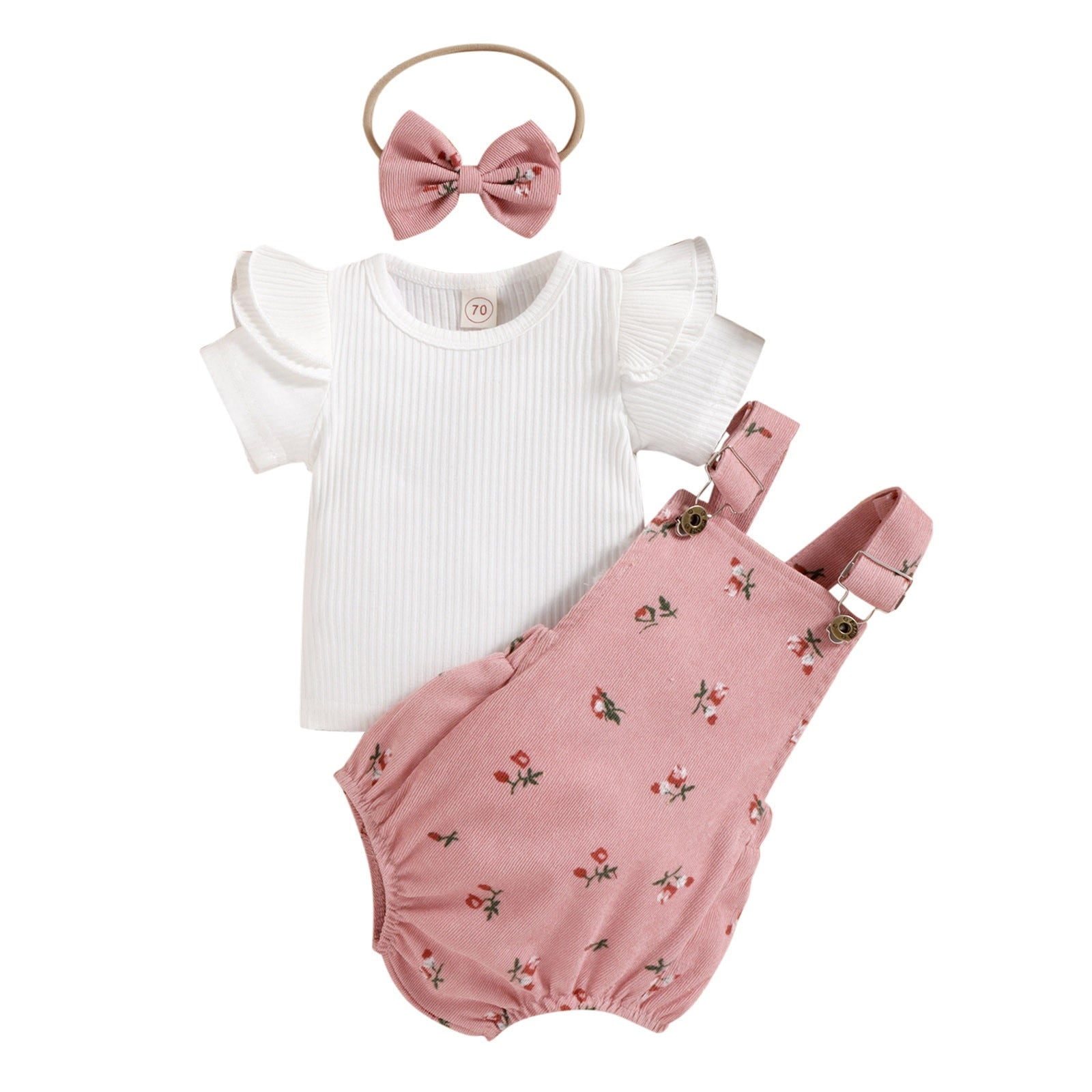 Stylish and Comfortable 3-Piece Outfits for Newborn Baby Girls