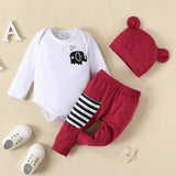African Animals Print Newborn Baby Boy Clothes Set