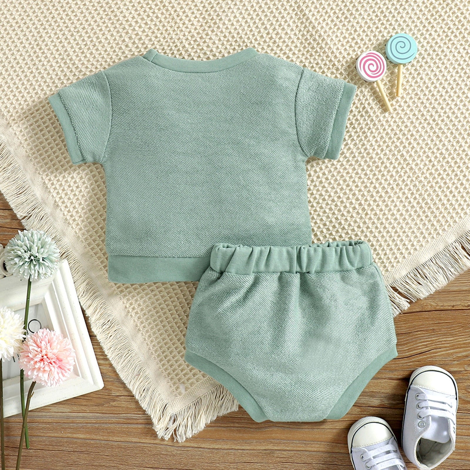 Adorable 2Pcs Clothing Sets for Infant Baby Boys and Girls