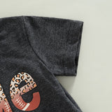 Summer Sporty Style for Toddler Boys: Letter Print T-shirt and Football Shorts Set