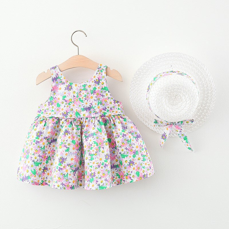 Sweet Summer Dresses for Baby Girls: Flower Prints with Bow Accents