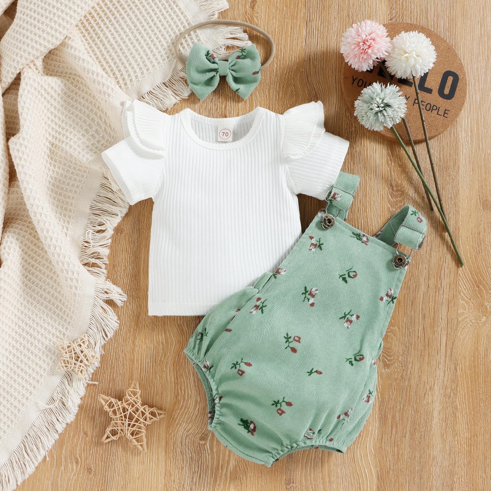 Stylish and Comfortable 3-Piece Outfits for Newborn Baby Girls