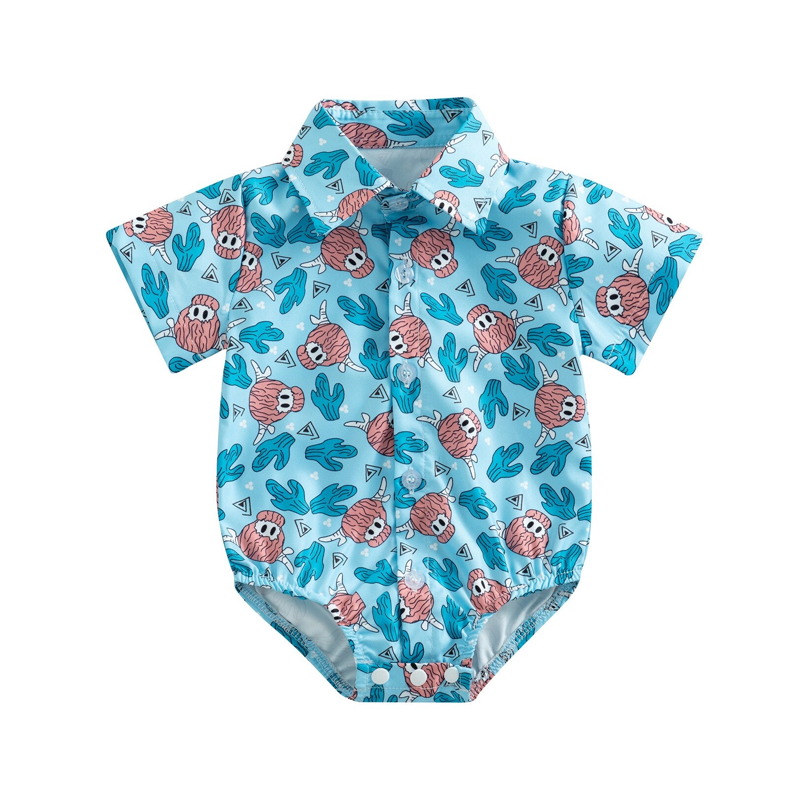 Stylish Western Baby Shirt Romper for Infant Boys