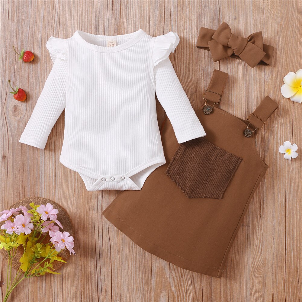 Adorable 3pcs Baby Girls Clothes Set for Spring and Autumn