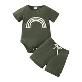 Dress up your little one in style with this Rainbow Romper Outfit for Summer!