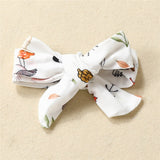 Adorable 3pcs Infant Baby Clothes Set with Animals Bodysuit and Mesh Skirt for Toddler Girls