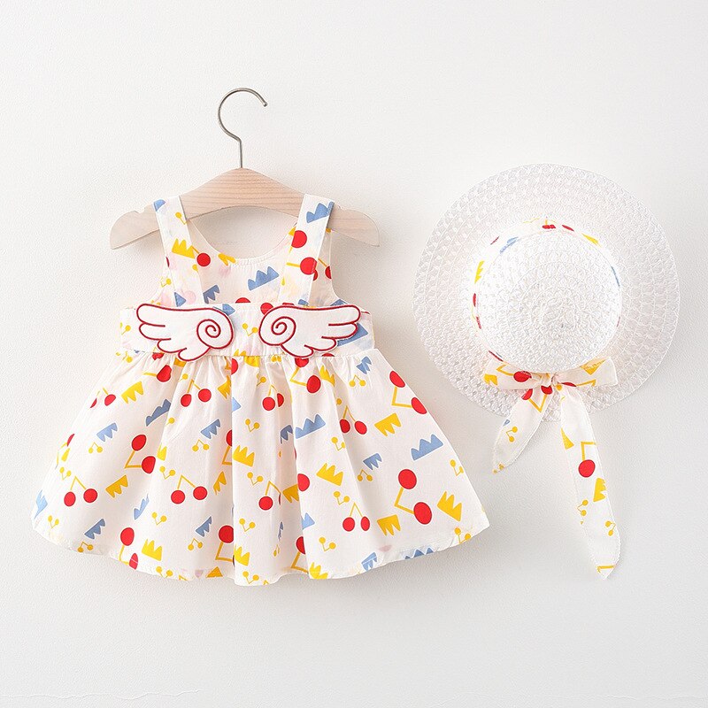 Summer Sweet Wings Party Dresses for Baby Girls