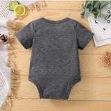 Baby Matching Romper and T-shirt Set with Letter Print