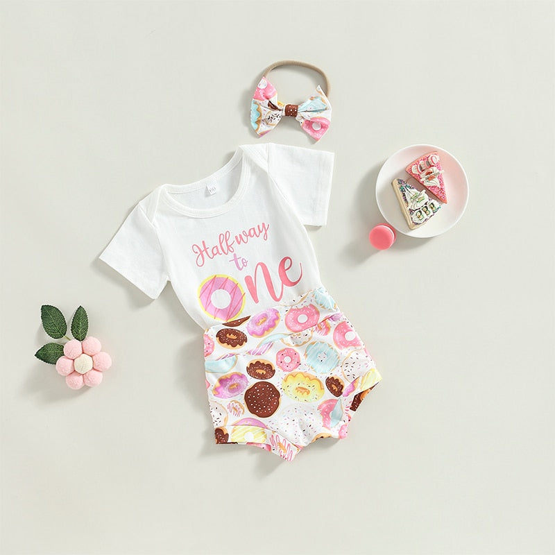Adorable Summer Newborn Baby Girls Clothes Sets