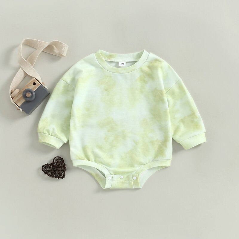 Trendy Tie Dye Rompers for Newborn Baby Girls and Boys