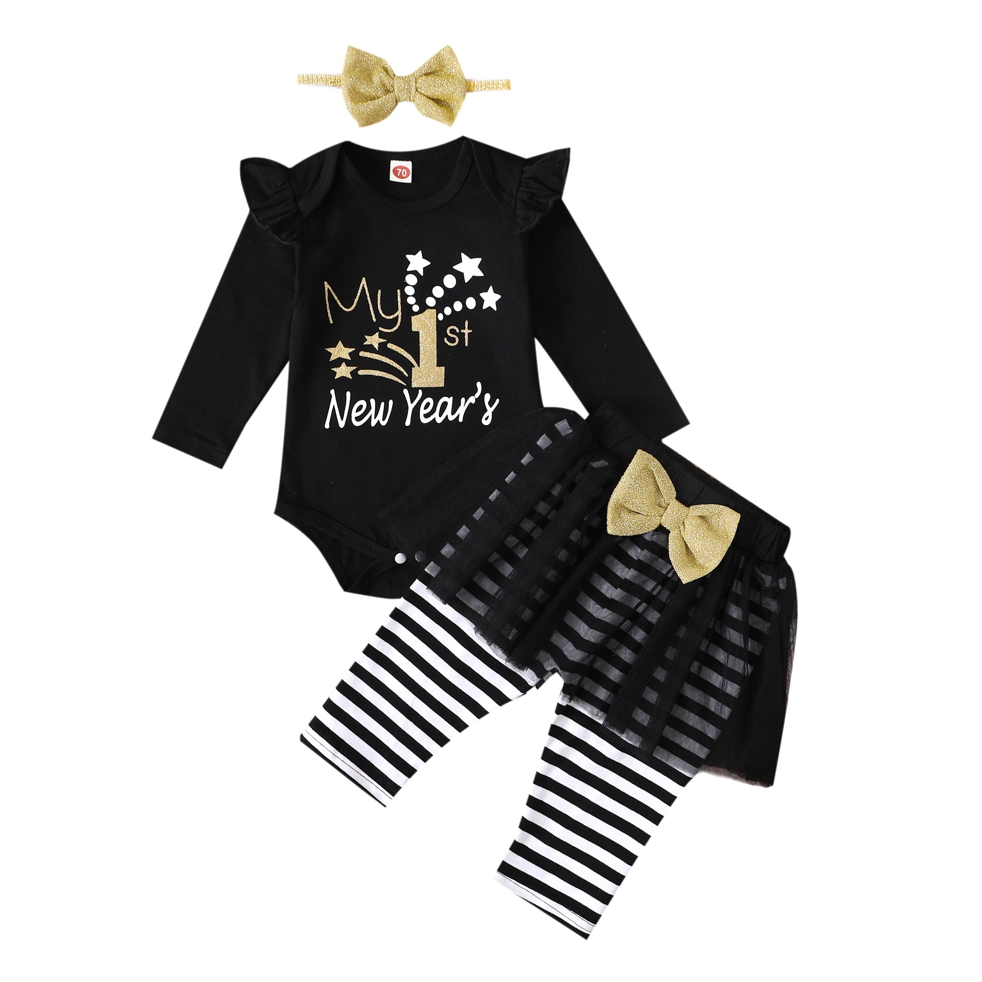 Adorable Newborn Baby Girl 3PCS Clothes Set for Spring and Autumn