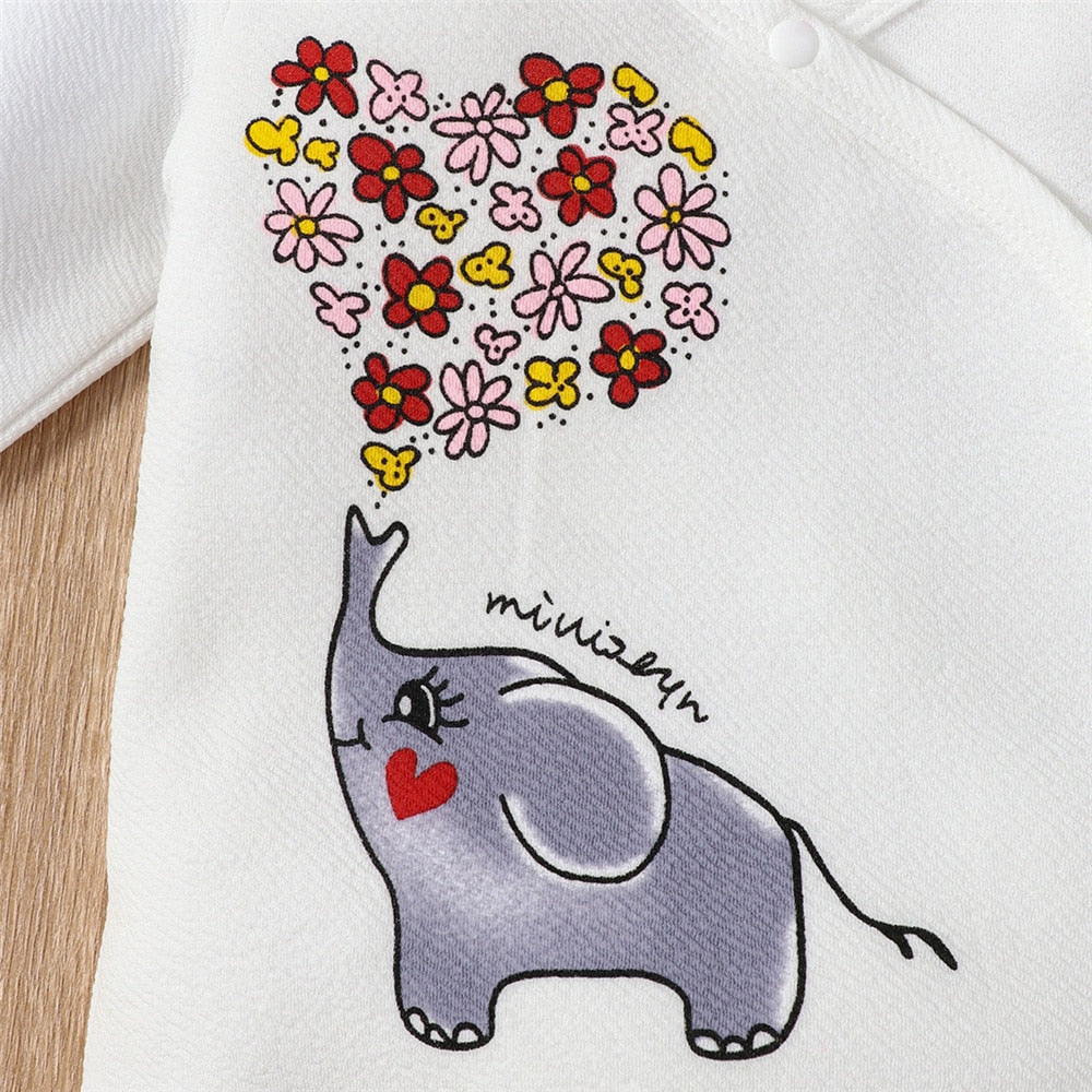 Love Elephant" 5pcs Baby Clothing Set for Valentine's Day