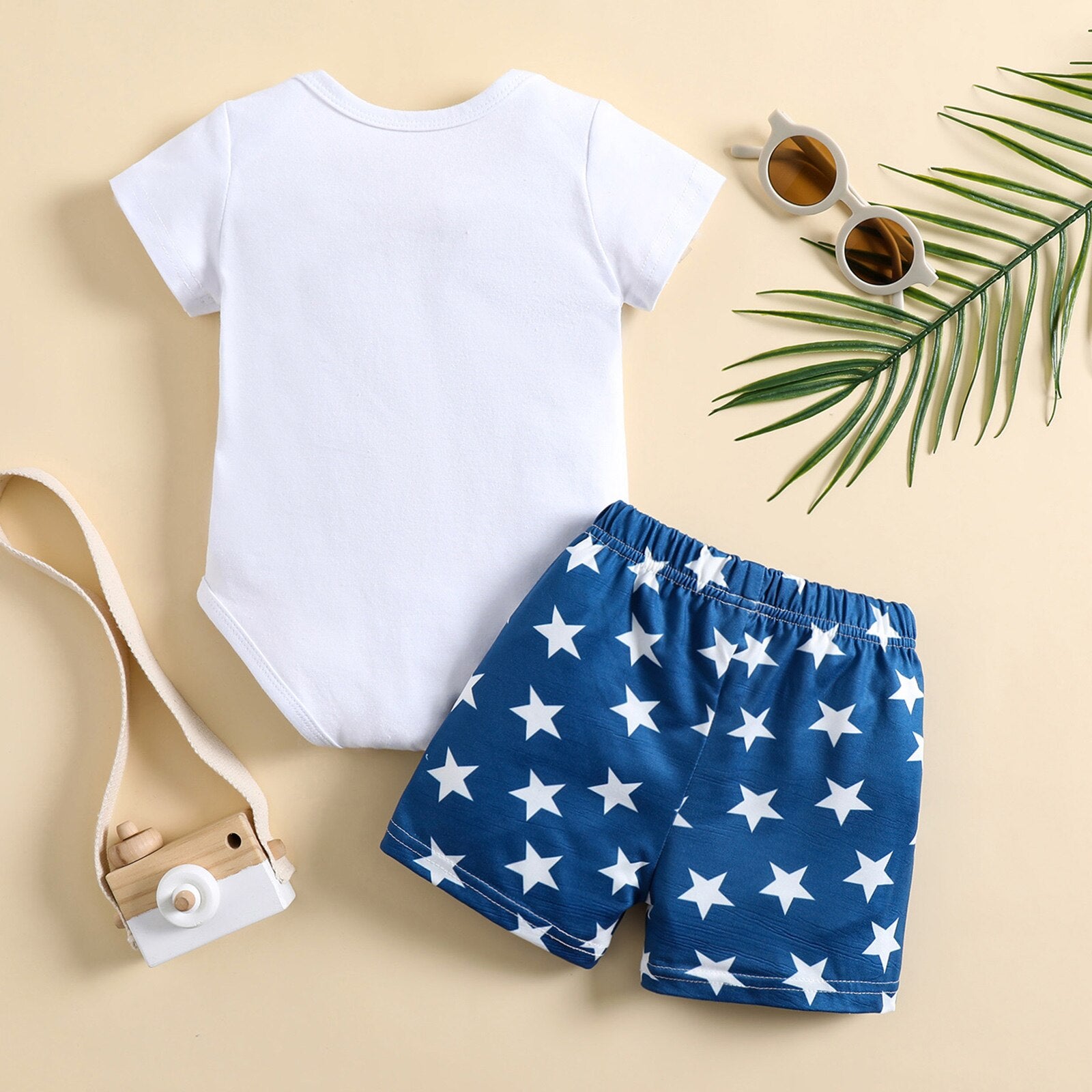 Fashionable 4th of July Outfit Set for Newborn Baby Boys