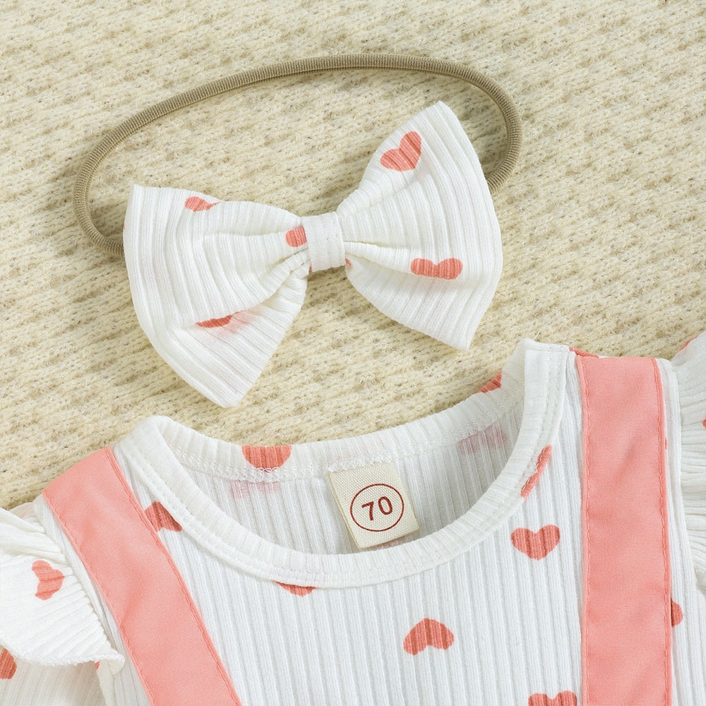 Cute and Comfy Baby Girl Bodysuits with Ruffle Sleeves and Flower Prints