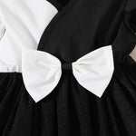 Summer Baby Girl Dress with Ruffles Contrast Colors and Patchwork Design - Babbez