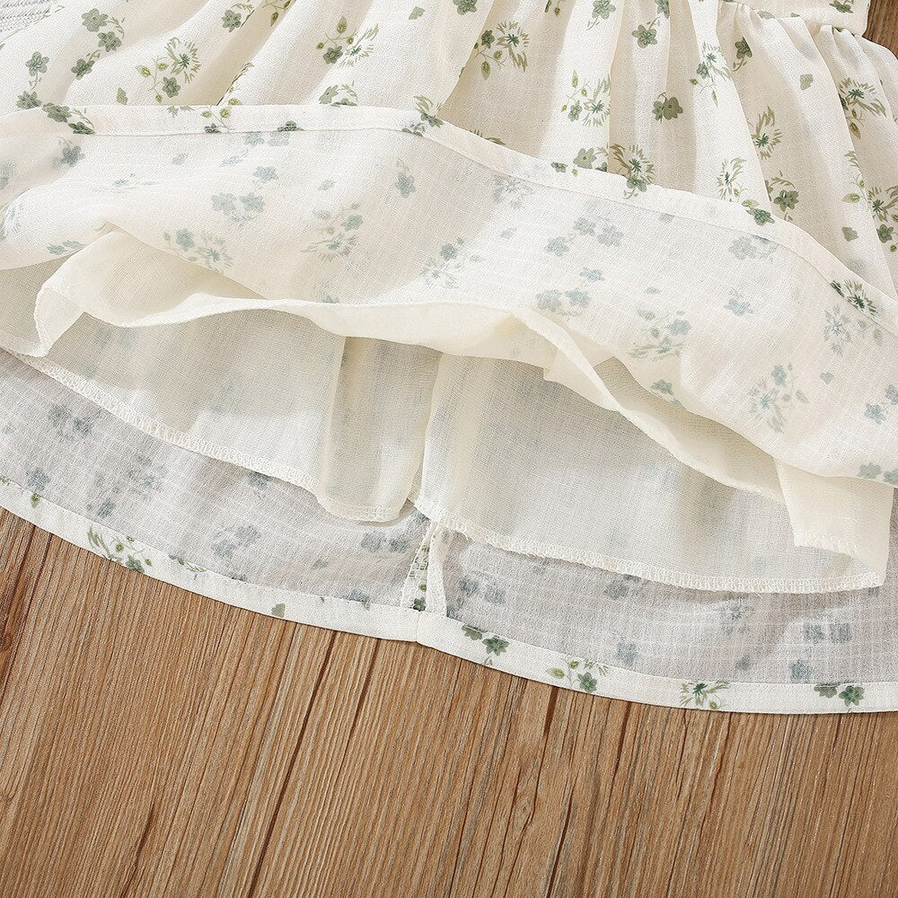 Chinese Style Baby Girl Flower Dress for Summer