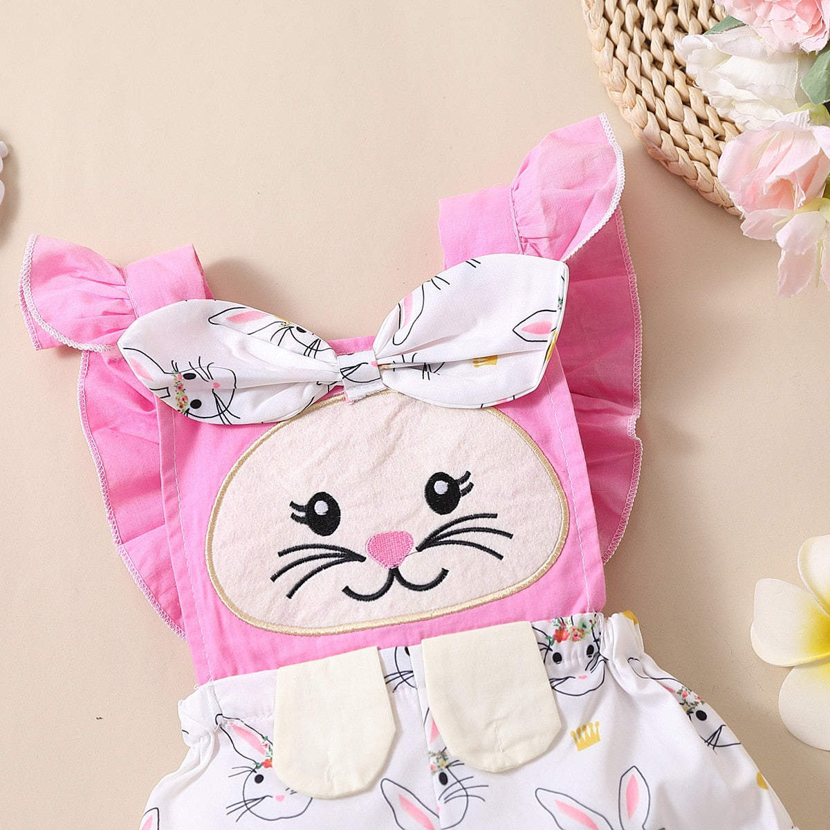 Adorable Easter Bunny Rompers for Baby Girls