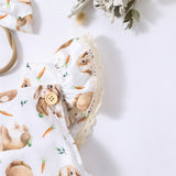 Adorable Easter Baby Romper with Rabbit Print for Girls