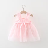 Sweet Baby Girl Petal Mesh Wedding Party Evening Dresses