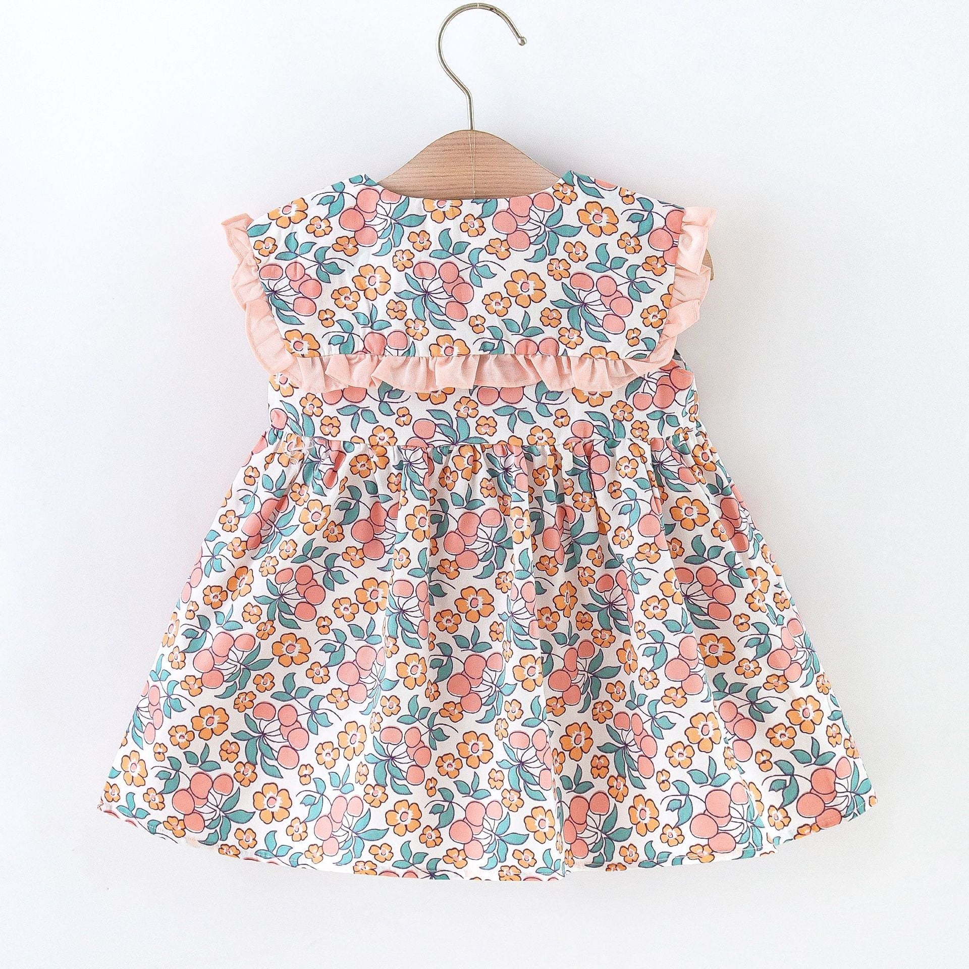 Sweet Toddler Girls Sleeveless Floral Dresses