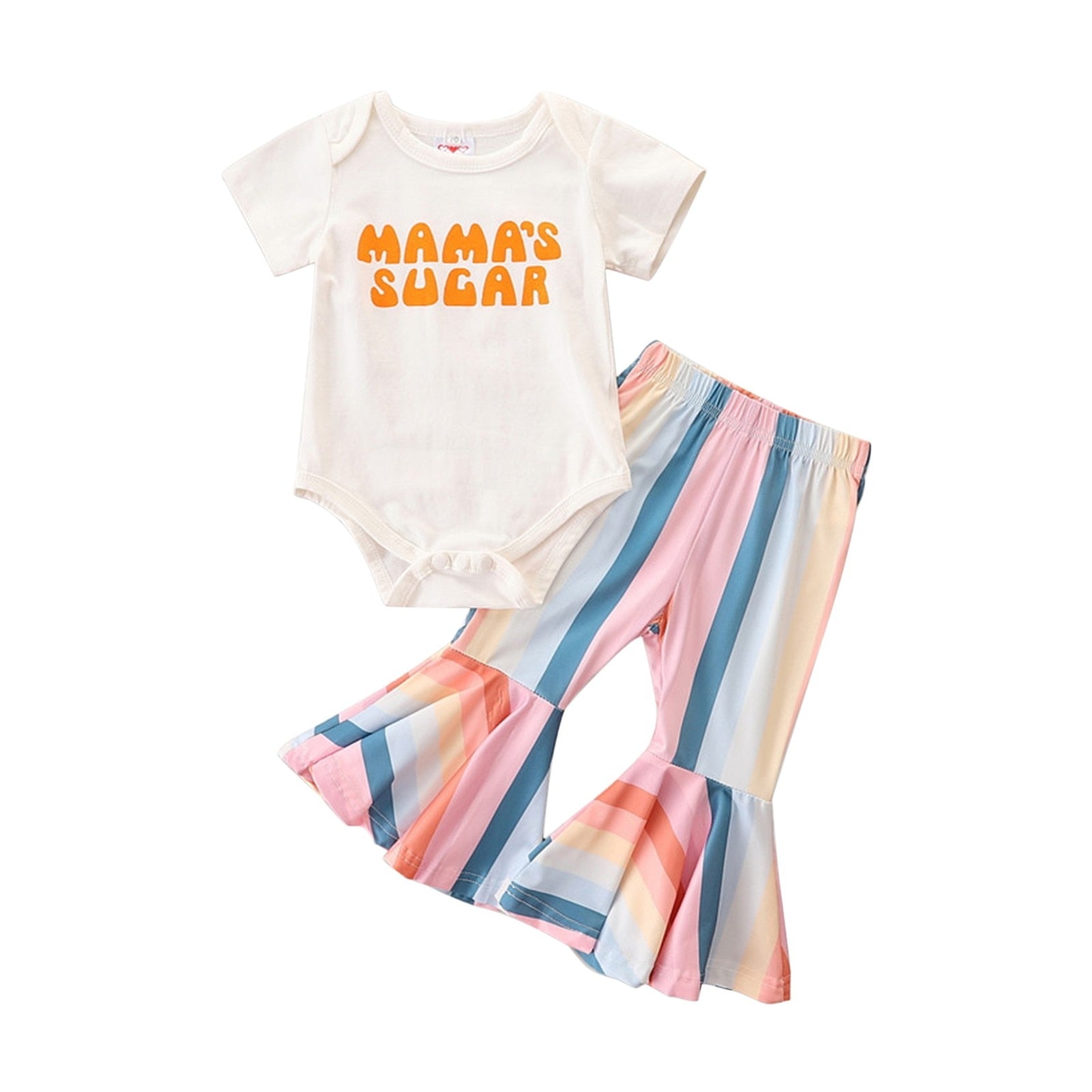 Fashionable Two Piece Sets for Infant Toddler Baby Girls