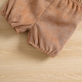 Cute and Comfy Summer Outfit for Baby Boys: Short Sleeve Fox Print Romper and Elastic Waist Shorts Set