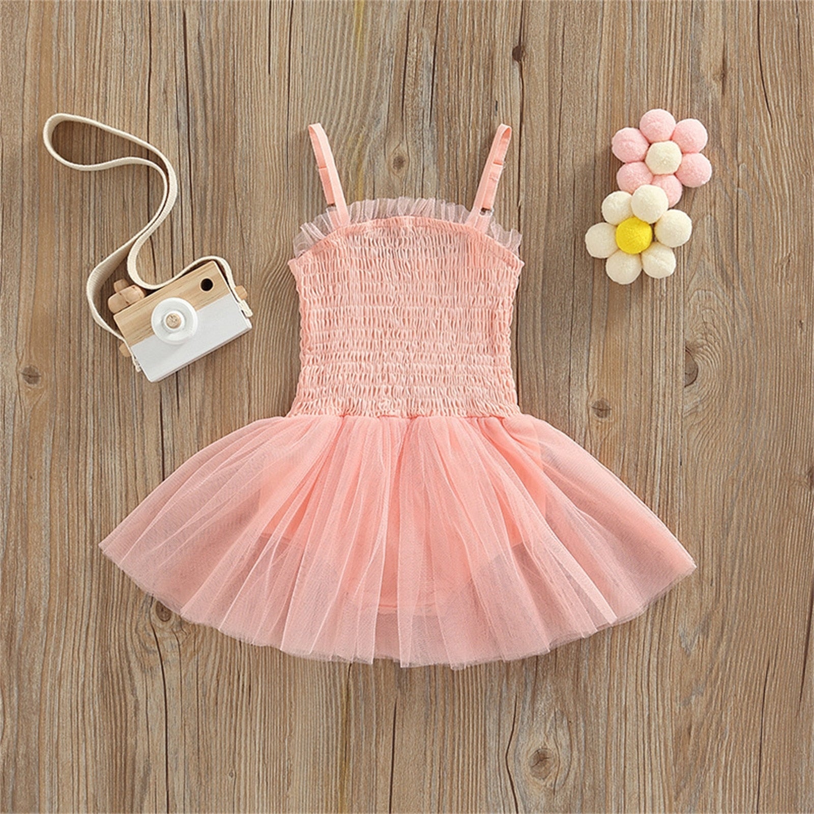 Adorable Baby Girls Princess Dress for Summer Events | Newborn Tulle Suspenders Jumpsuit Clothes for Party and Wedding