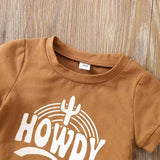 Adorable Cactus Print Summer Outfit for Baby Boys